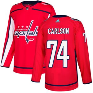 John Carlson Men's adidas Red Washington Capitals Authentic Custom Jersey